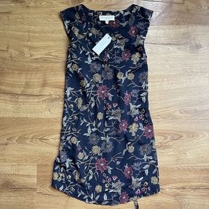 NWT Skies Are Blue Maternity - Women's Size Large - Floral Blouse with Tie Back